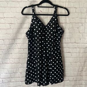 New CoCos Polkadot one piece Swimsuit Size 24